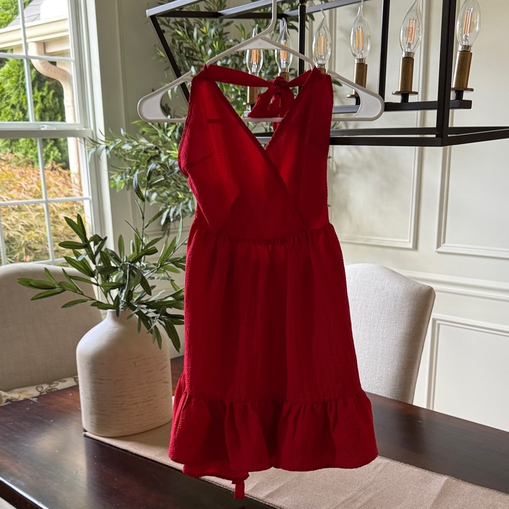 Red Sleeveless Dress